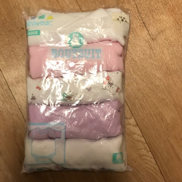 miniwear Other - Baby Miniwear 5 Pack Bodysuit Onesies Set Large 9 to 18 Months Girl Pink…